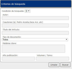 Criterios de búsqueda Anales de la Otorrinolaringología Mexicana